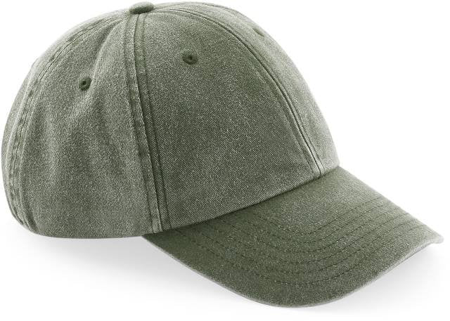 Beechfield Low Profile Vintage Cap – Vintage Olive