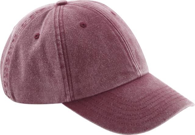 Beechfield Low Profile Vintage Cap – Vintage Red