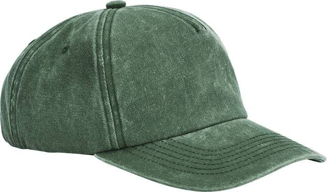 Beechfield Relaxed 5 Panel Vintage Cap – Vintage Bottle Green