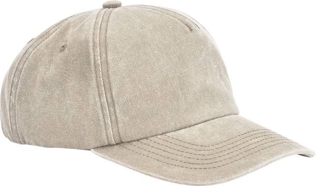 Beechfield Relaxed 5 Panel Vintage Cap – Vintage Stone
