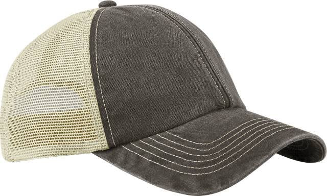 Beechfield 6 Panel Vintage Trucker – Vintage Brown / Stone