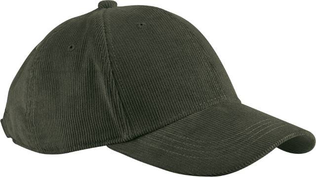 Beechfield EarthAware® Organic Cord Baseball Cap – Forest Night
