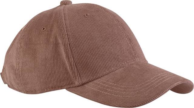 Beechfield EarthAware® Organic Cord Baseball Cap – Redwood
