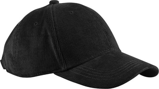 Beechfield EarthAware® Organic Cord Baseball Cap – Black