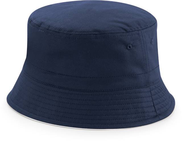 Beechfield Reversible Bucket Hat – French Navy / White