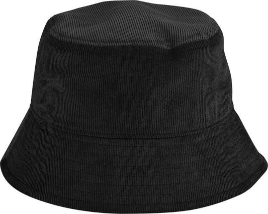 Beechfield EarthAware® Organic Cord Bucket Hat – Black