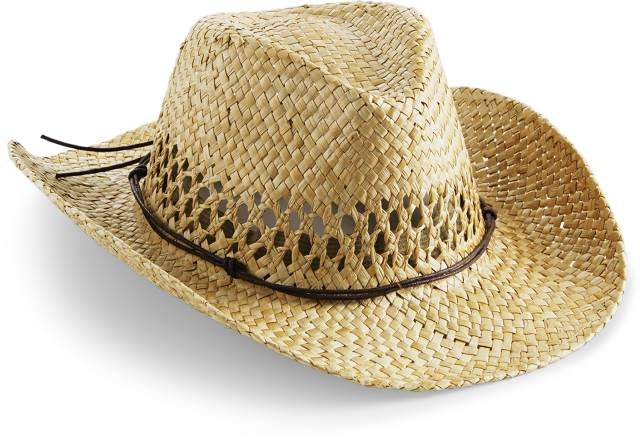 Beechfield Straw Cowboy Hat – Natural