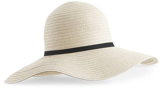 Beechfield Marbella Wide-Brimmed Sun Hat – Natural