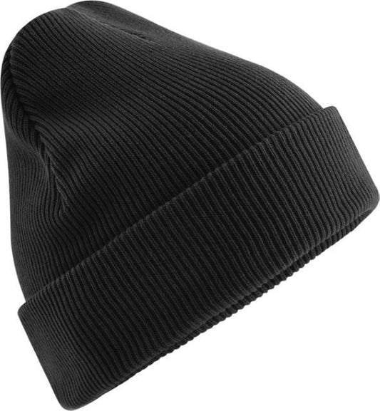 Beechfield Organic Cotton Original Cuffed Beanie – Black