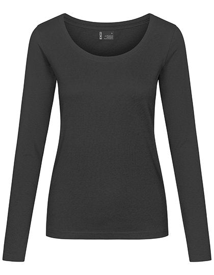EXCD by Promodoro Women's T-Shirt Long Sleeve – Charcoal (Solid)