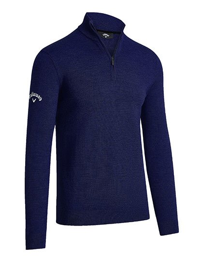 Callaway Men's 1/4 Zipped Merino Sweater – Dark Navy