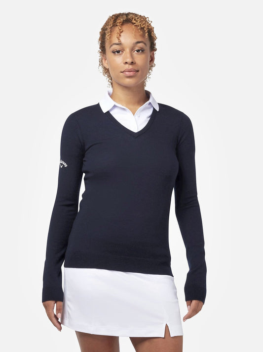 Callaway Ladies V-Neck Merino Sweater