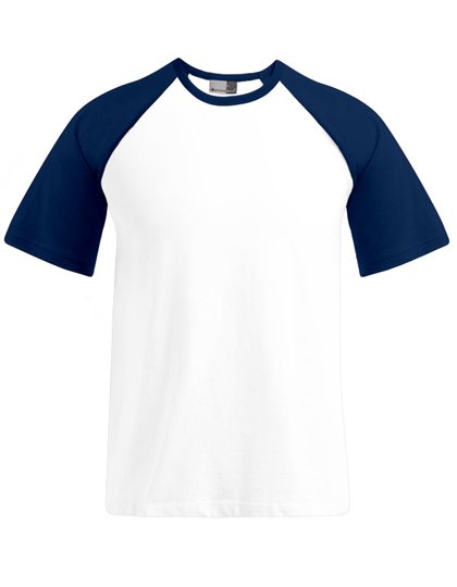 Promodoro Men's Raglan T – White / Navy