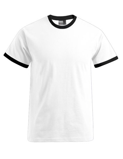 Promodoro Men's Contrast-T – White / Black