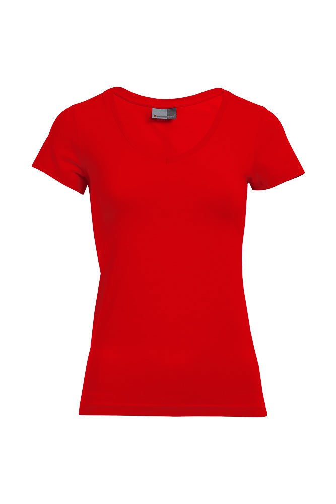 Promodoro Women's Slim Fit V-Neck-T