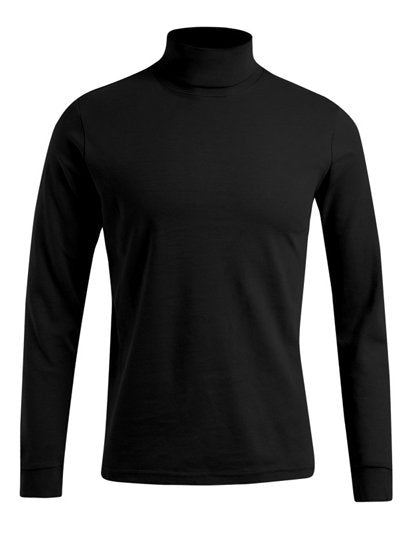 Promodoro Men's Turtleneck-T Long Sleeve – Black