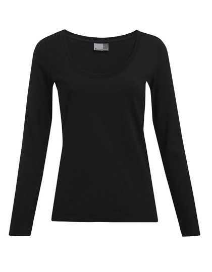 Promodoro Women's Slim Fit-T Long Sleeve – Black