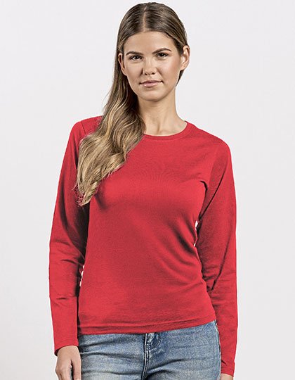 Promodoro Women's Premium-T Longsleeve – Fire Red