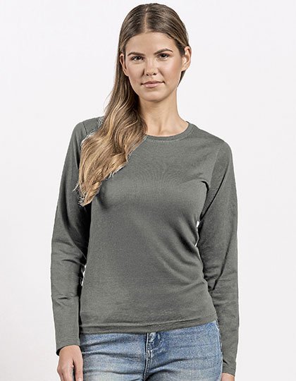 Promodoro Women's Premium-T Longsleeve – Steel Gray