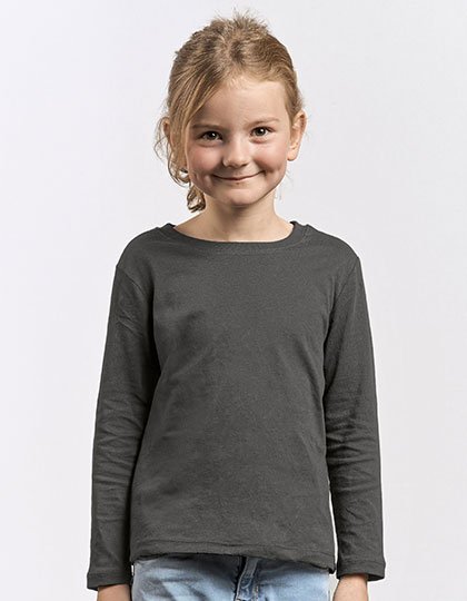 Promodoro Kid's Premium-T Longsleeve – Charcoal (Solid)
