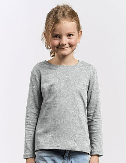 Promodoro Kid's Premium-T Longsleeve – Sports Grey (Heather)