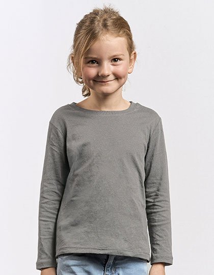 Promodoro Kid's Premium-T Longsleeve – Steel Gray
