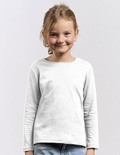 Promodoro Kid's Premium-T Longsleeve – White