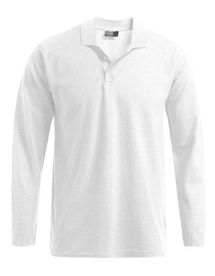 Promodoro Men's Heavy Polo Long Sleeve – White