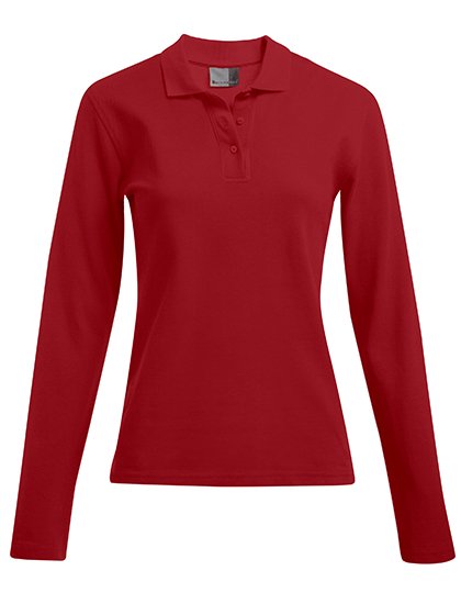 Promodoro Women's Heavy Polo Long Sleeve – Fire Red
