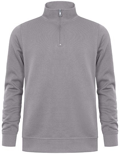 Promodoro Unisex Troyer Side Pocket – New Light Grey (Solid)