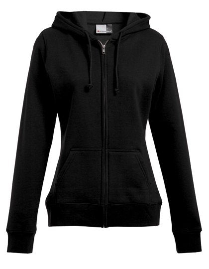 Promodoro Women's Hoody Jacket 80/20 – Black