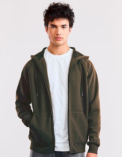 Promodoro Unisex Heavy Hoodie Jacket – Dusty Khaki