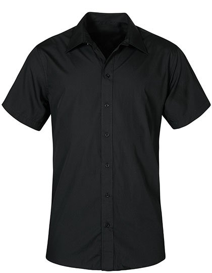 Promodoro Men's Poplin Shirt Short Sleeve – Black