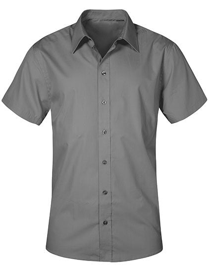 Promodoro Men's Poplin Shirt Short Sleeve – Steel Grey (Solid)