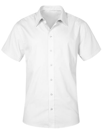 Promodoro Men's Poplin Shirt Short Sleeve – White