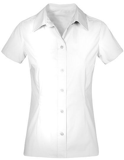 Promodoro Women's Poplin Shirt Short Sleeve – White
