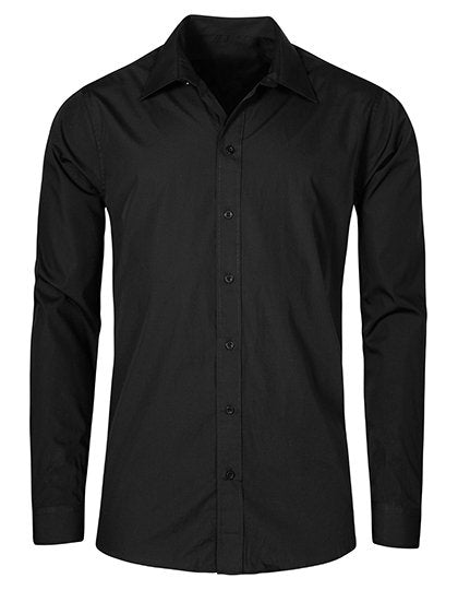 Promodoro Men's Poplin Shirt Long Sleeve – Black