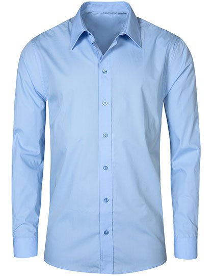 Promodoro Men's Poplin Shirt Long Sleeve – Light Blue