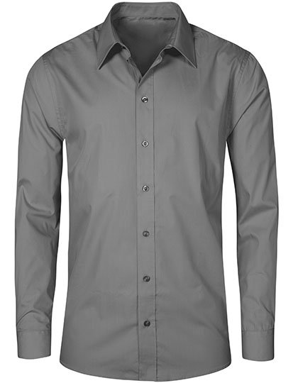 Promodoro Men's Poplin Shirt Long Sleeve – Steel Grey (Solid)