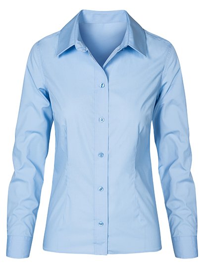 Promodoro Women's Poplin Shirt Long Sleeve – Light Blue