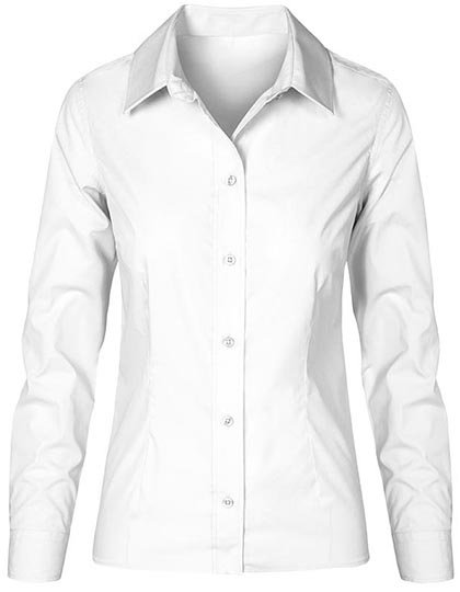 Promodoro Women's Poplin Shirt Long Sleeve – White