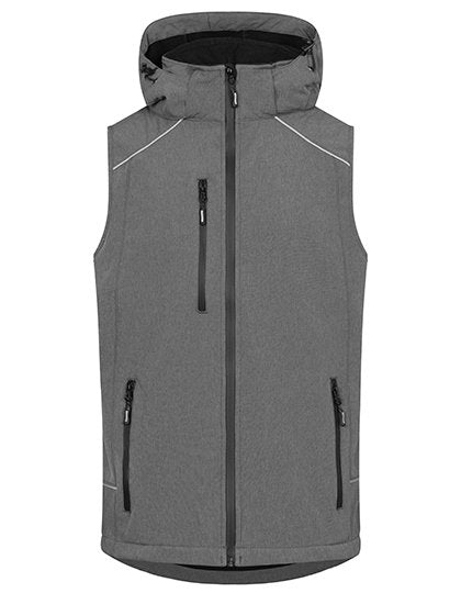 Promodoro Men's Softshell Vest – Heather Grey
