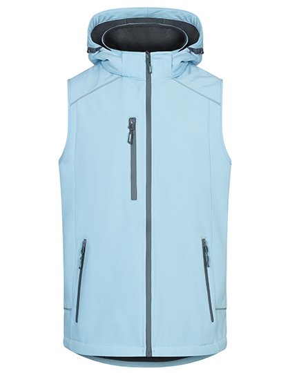 Promodoro Men's Softshell Vest – Ice Blue