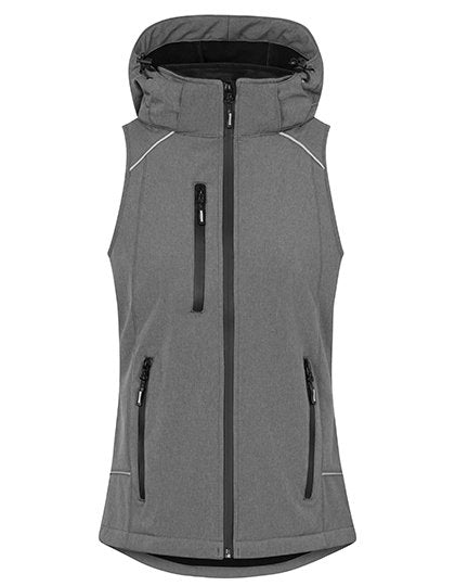 Promodoro Women's Softshell Vest – Heather Grey