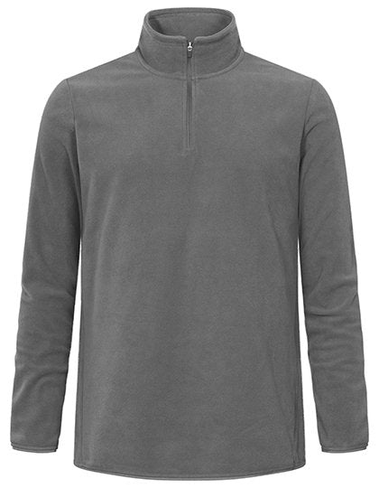 Promodoro Men's Recycled Fleece Troyer – Steel Gray