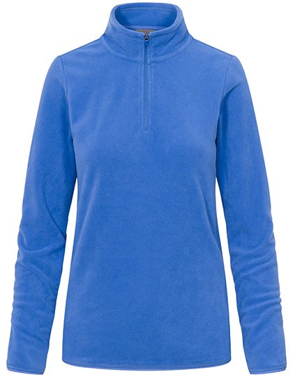 Promodoro Women's Recycled Fleece Troyer – Azur Blue