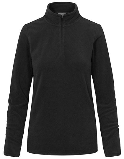 Promodoro Women's Recycled Fleece Troyer – Black