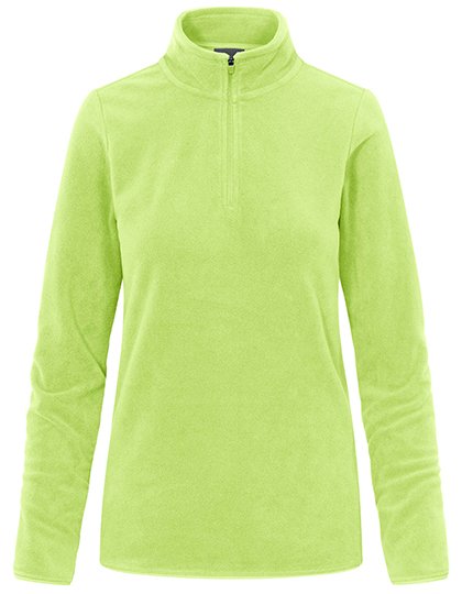 Promodoro Women's Recycled Fleece Troyer – Lime Green
