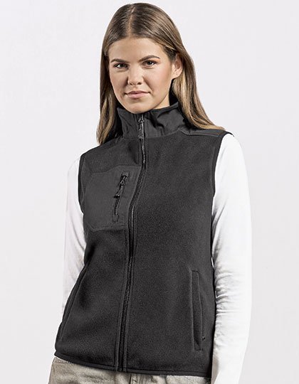 Promodoro Women's Canvas Fleece Vest – Black