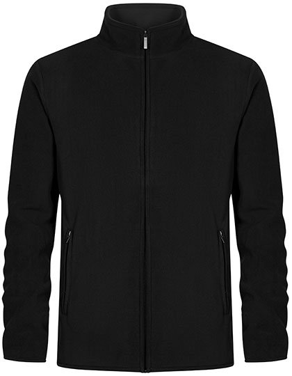 Promodoro Men's Double Fleece Jacket – Black / Black